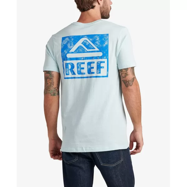 imageReef Mens Reef Logo Graphic Short Sleeve TeeWellieStartlight Blue
