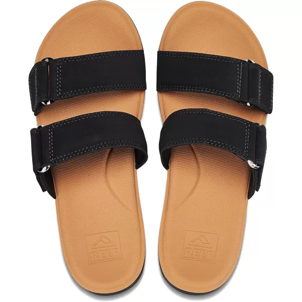 imageReef Womens Cushion Cloud Roa Sport SandalBlackTan