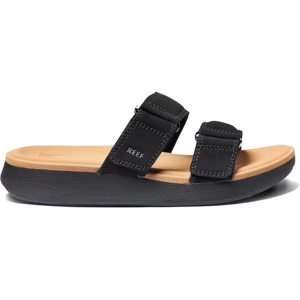imageReef Womens Cushion Cloud Roa Sport SandalBlackTan