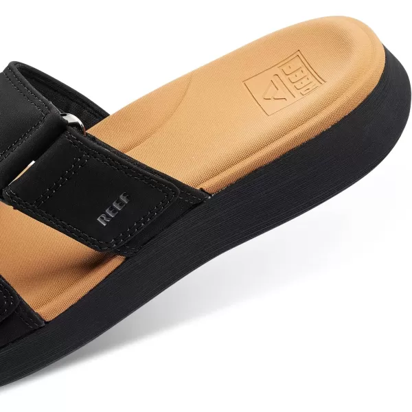 imageReef Womens Cushion Cloud Roa Sport SandalBlackTan