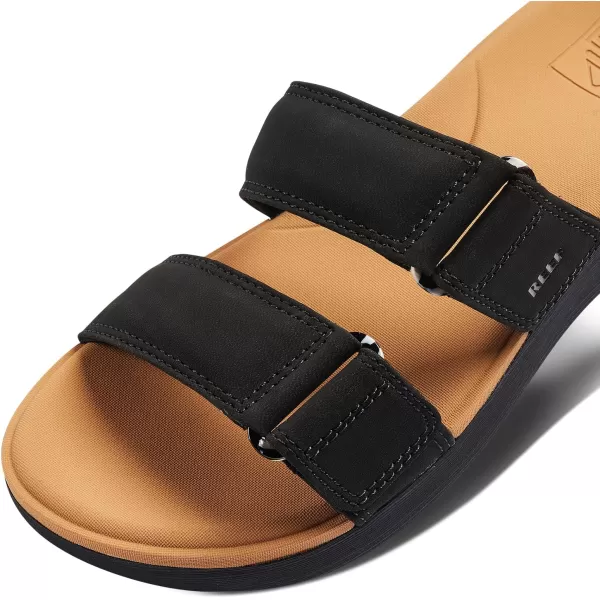 imageReef Womens Cushion Cloud Roa Sport SandalBlackTan