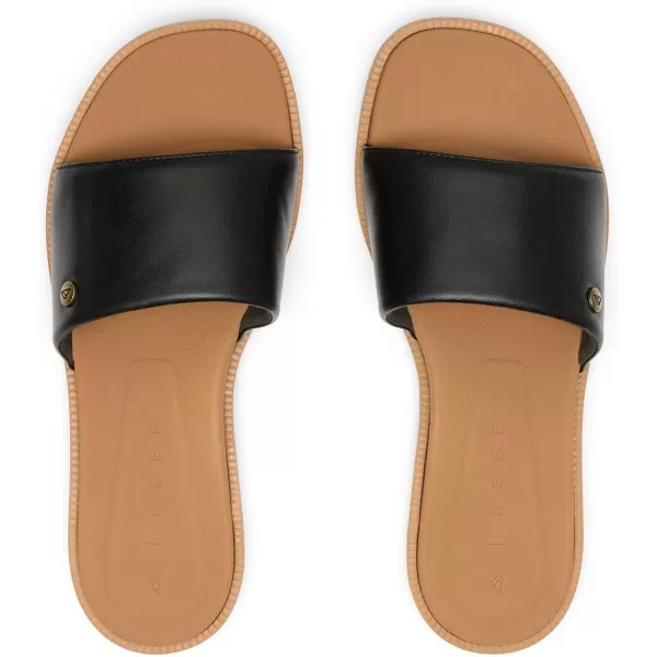 imageReef Womens Sunny Arrianah SlidesSandalsBlackTan