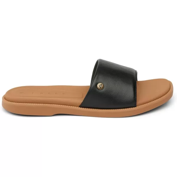 imageReef Womens Sunny Arrianah SlidesSandalsBlackTan