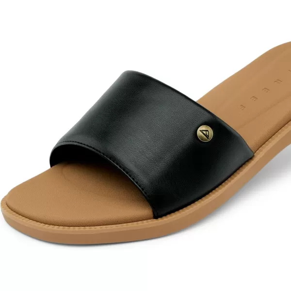 imageReef Womens Sunny Arrianah SlidesSandalsBlackTan