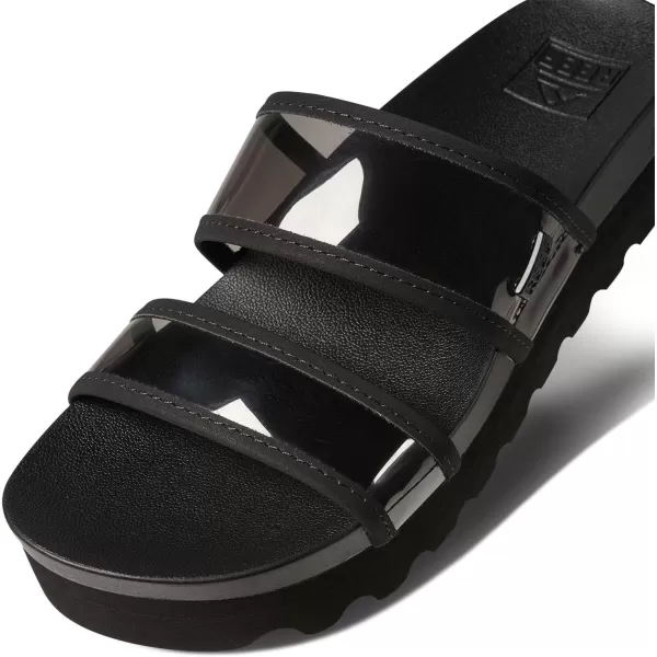imageReef Womens Vista Hi Energy Slide SandalBlack Transparent