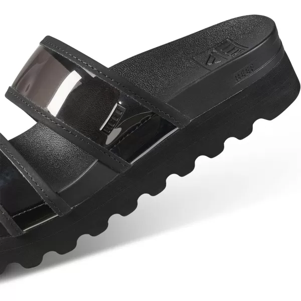 imageReef Womens Vista Hi Energy Slide SandalBlack Transparent