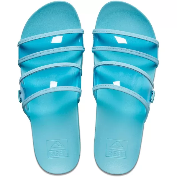 imageReef Womens Vista Hi Energy Slide SandalLight Blue