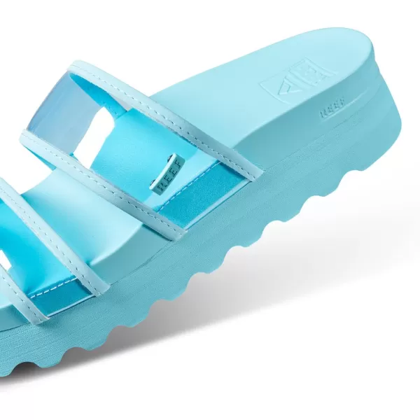 imageReef Womens Vista Hi Energy Slide SandalLight Blue