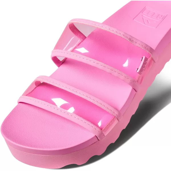 imageReef Womens Vista Hi Energy Slide SandalLight Neon Pink