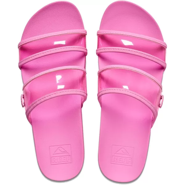 imageReef Womens Vista Hi Energy Slide SandalLight Neon Pink