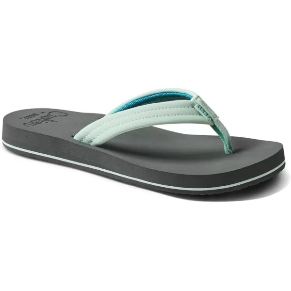 imageREEF Cushion Breeze Womens Flip Flop Ultra Soft Cushion Footbed Arch SupportGreyMint