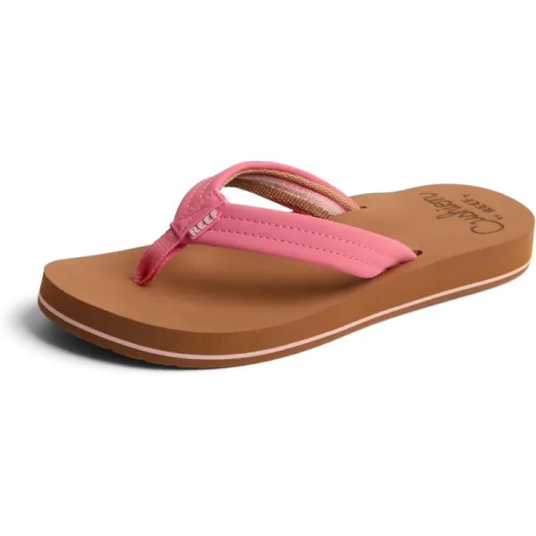 imageREEF Cushion Breeze Womens Flip Flop Ultra Soft Cushion Footbed Arch SupportStrawberry Pink