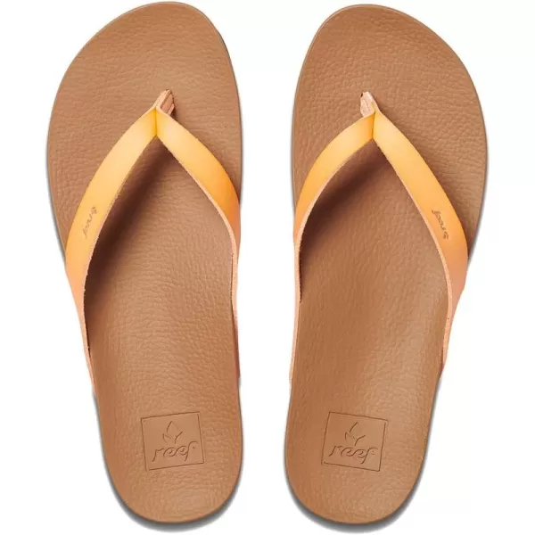 imageREEF Cushion Court Womens Flip Flop Molded Cushion Footbed Arch SupportCantaloupe
