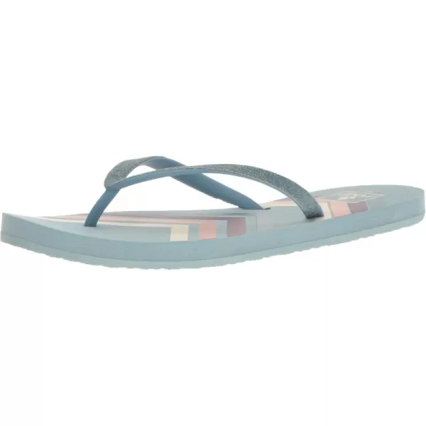 imageREEF Stargazer Womens Beach Flip Flop Super Lightweight and Soft Footbed Thin Glitter StrapBlue Chevron