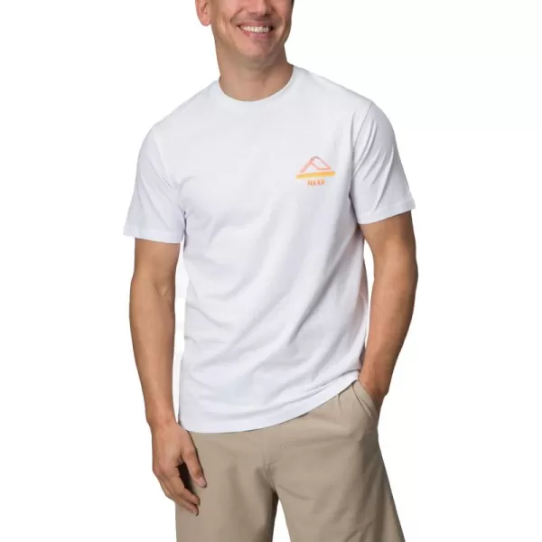 imageReef Mens Reef Logo Graphic Short Sleeve TeeBright White Hanford