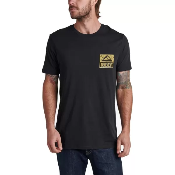 imageReef Mens Reef Logo Graphic Short Sleeve TeeCaviar Wellie