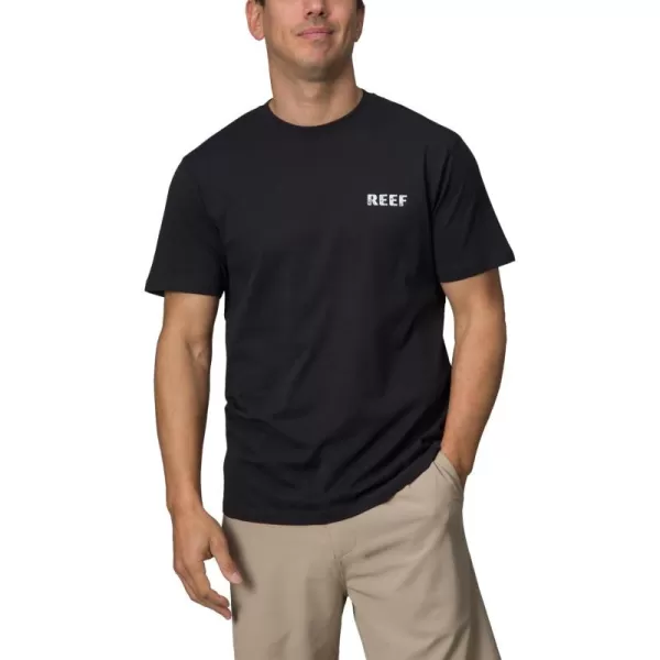imageReef Mens Reef Logo Graphic Short Sleeve TeeCaviar Wellie Too