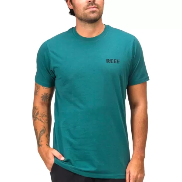 imageReef Mens Reef Logo Graphic Short Sleeve TeeMediterranea Wellie Too