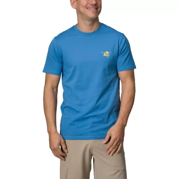 imageReef Mens Reef Logo Graphic Short Sleeve TeeParisn Blu Jojo