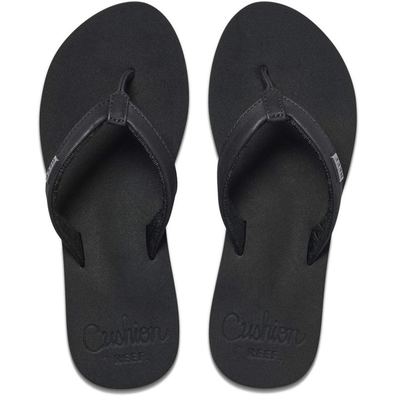 imageREEF Cushion Sands Womens Beach Flip Flop Ultra Soft Cushion Footbed Arch SupportBlack