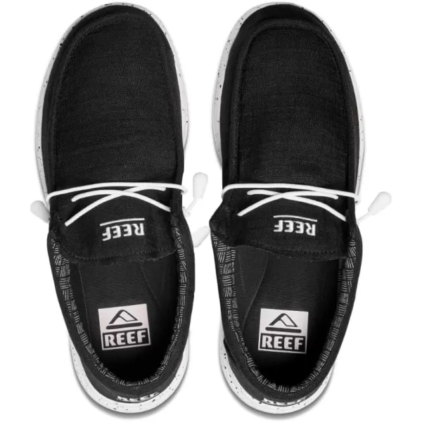 imageREEF Cushion Coast TX Mens Shoe Lightweight ampamp Breathable Memory Foam FootbedBlackWhite