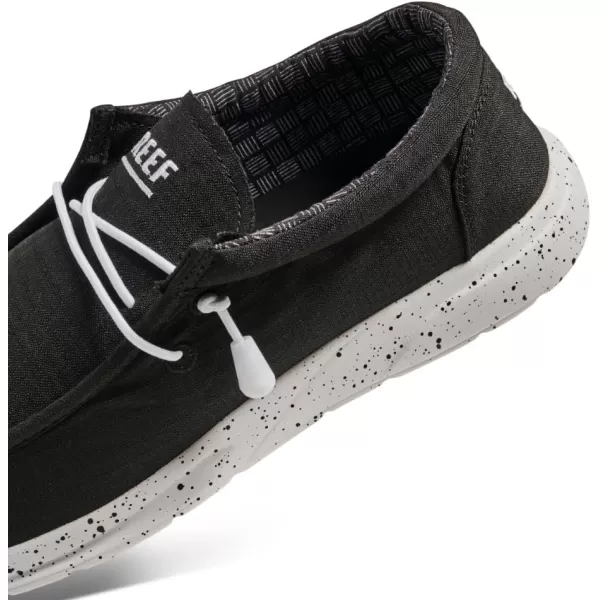 imageREEF Cushion Coast TX Mens Shoe Lightweight ampamp Breathable Memory Foam FootbedBlackWhite