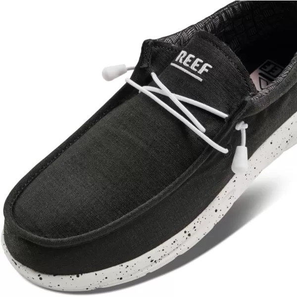 imageREEF Cushion Coast TX Mens Shoe Lightweight ampamp Breathable Memory Foam FootbedBlackWhite
