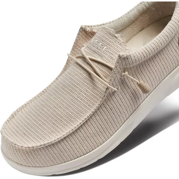 imageREEF Cushion Coast TX Mens Shoe Lightweight ampamp Breathable Memory Foam FootbedNatural