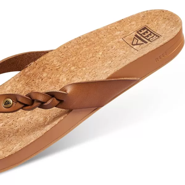 imageREEF Cushion Court Twist Womens Flip Flop Molded Cushion Footbed Arch SupportCoffee