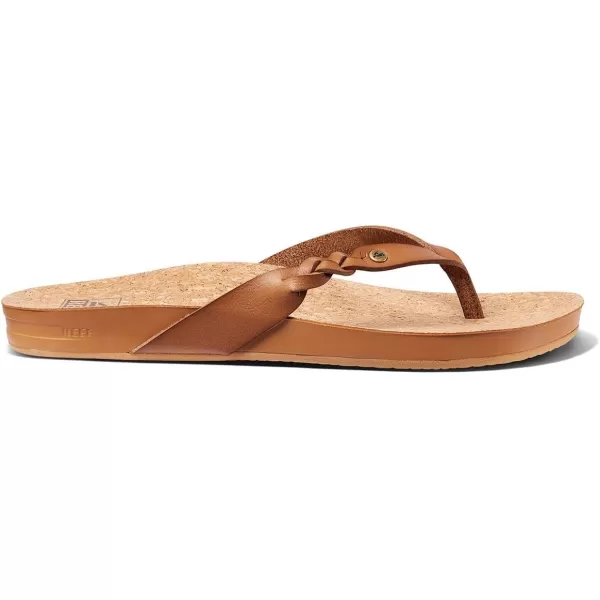 imageREEF Cushion Court Twist Womens Flip Flop Molded Cushion Footbed Arch SupportCoffee