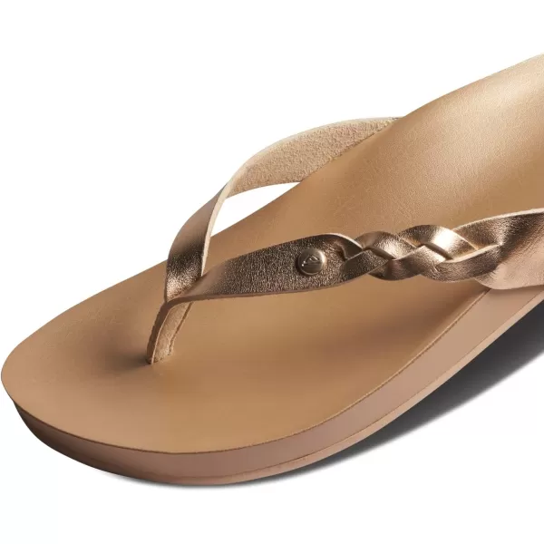 imageREEF Cushion Court Twist Womens Flip Flop Molded Cushion Footbed Arch SupportGolden Hour