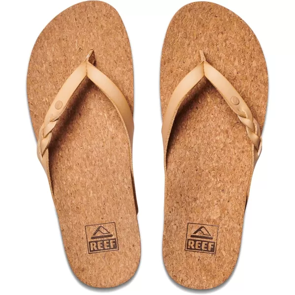 imageREEF Cushion Court Twist Womens Flip Flop Molded Cushion Footbed Arch SupportSeashell
