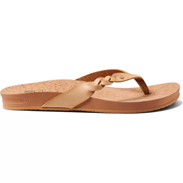 imageREEF Cushion Court Twist Womens Flip Flop Molded Cushion Footbed Arch SupportSeashell