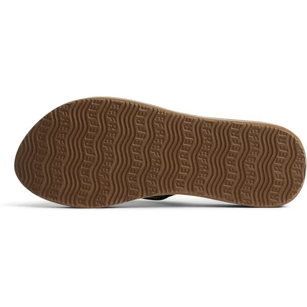 imageREEF Cushion Sands Womens Beach Flip Flop Ultra Soft Cushion Footbed Arch SupportBlackTan