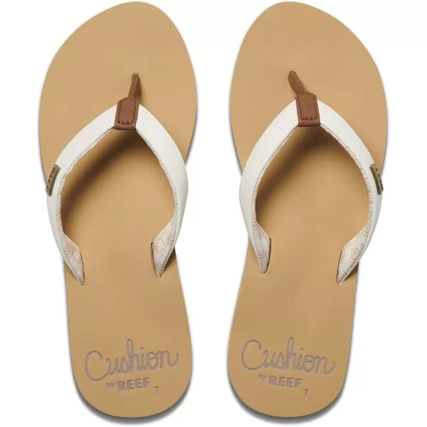 imageREEF Cushion Sands Womens Beach Flip Flop Ultra Soft Cushion Footbed Arch SupportCloud