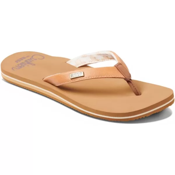 imageREEF Cushion Sands Womens Beach Flip Flop Ultra Soft Cushion Footbed Arch SupportNatural