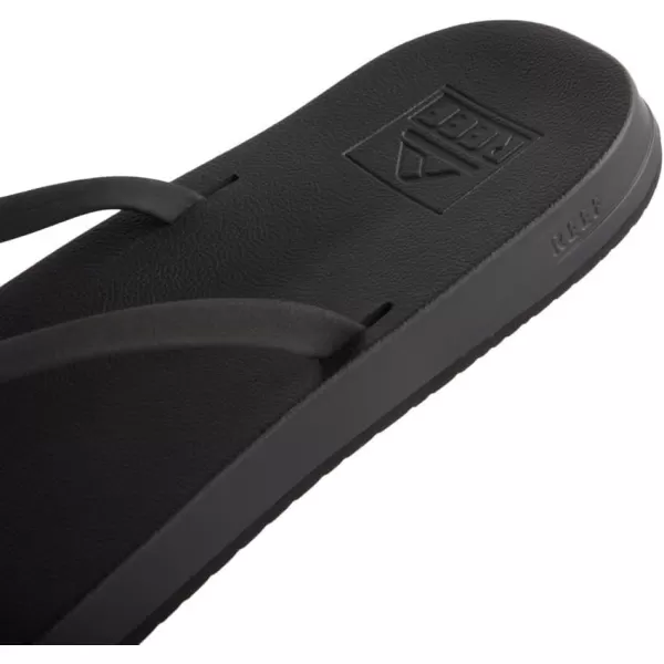 imageREEF Cushion Slim Womens Flip Flop Super Lightweight Ultra Soft Cushion FootbedBlack