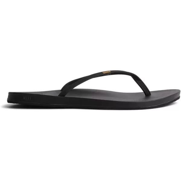 imageREEF Cushion Slim Womens Flip Flop Super Lightweight Ultra Soft Cushion FootbedBlack
