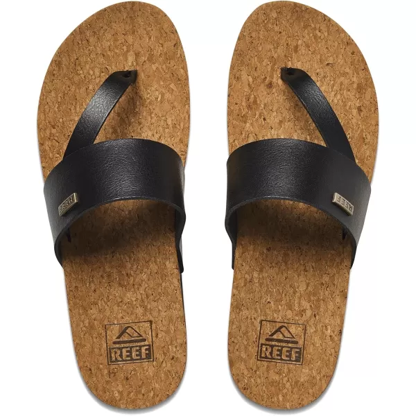 imageREEF Cushion Sol Hi Womens Platform Fashion Sandal Ultra Soft Cushion FootbedBlackTan