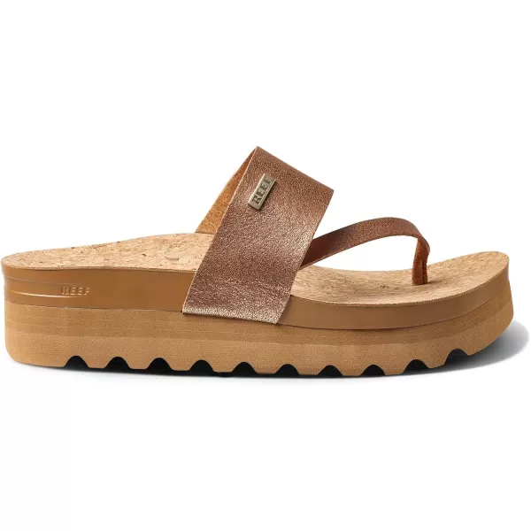 imageREEF Cushion Sol Hi Womens Platform Fashion Sandal Ultra Soft Cushion FootbedCopper
