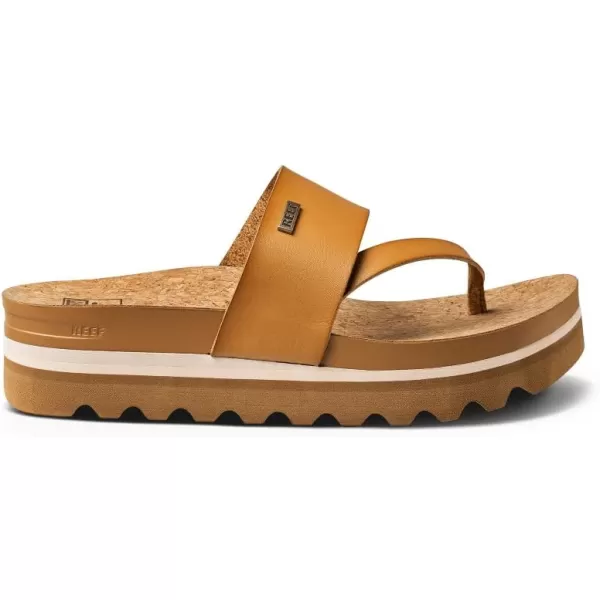 imageREEF Cushion Sol Hi Womens Platform Fashion Sandal Ultra Soft Cushion FootbedNatural