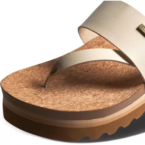 imageREEF Cushion Sol Hi Womens Platform Fashion Sandal Ultra Soft Cushion FootbedVintageTan