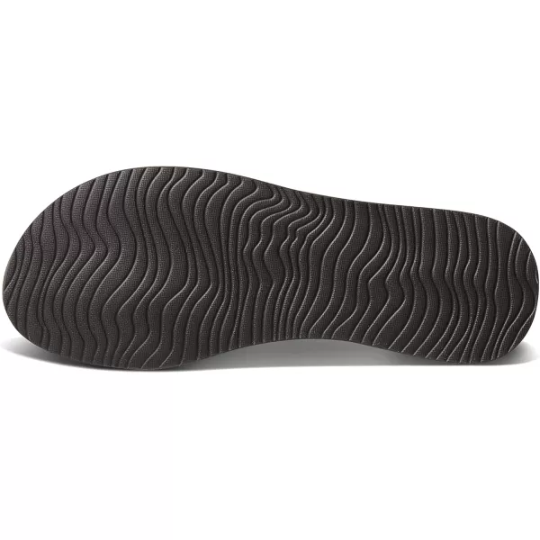 imageREEF Dreams Womens Flip Flop Memory Foam Cushion Footbed Faux Leather Satin Lined StrapBrown