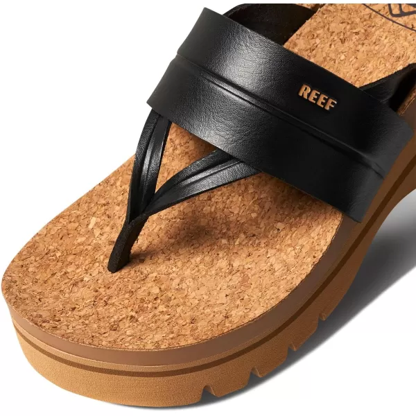 imageReef Womens Cushion Lennox Higher SandalBlackTan