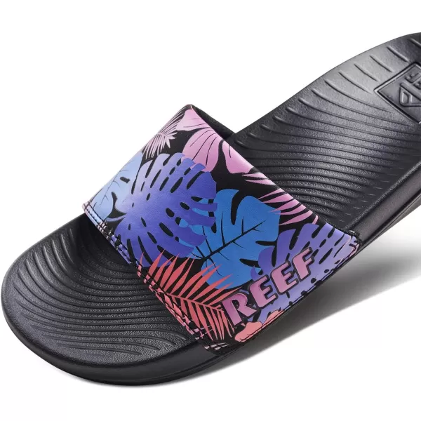 imageReef Womens Sandals  One SlidePurple Fronds