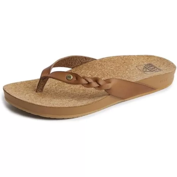 imageREEF Cushion Court Twist Womens Flip Flop Molded Cushion Footbed Arch SupportCoffee