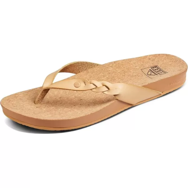 imageREEF Cushion Court Twist Womens Flip Flop Molded Cushion Footbed Arch SupportSeashell