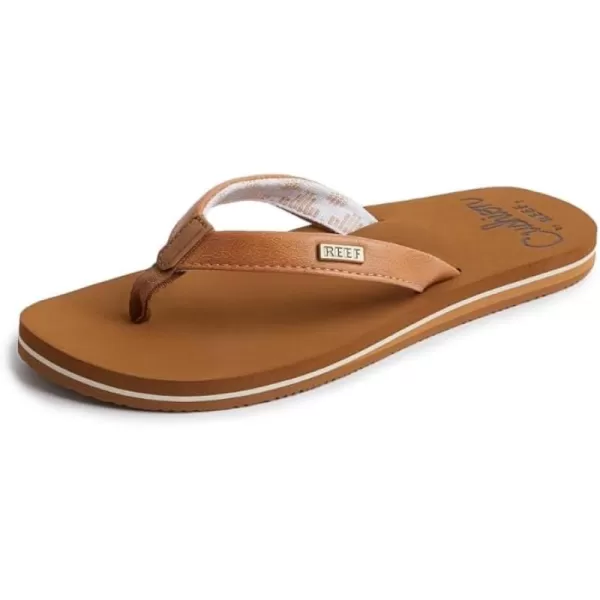 imageREEF Cushion Sands Womens Beach Flip Flop Ultra Soft Cushion Footbed Arch SupportNatural