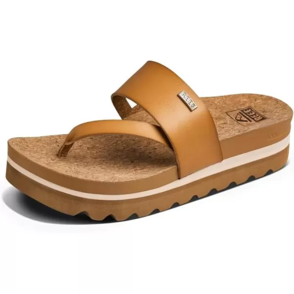 imageREEF Cushion Sol Hi Womens Platform Fashion Sandal Ultra Soft Cushion FootbedNatural