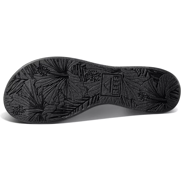 imageREEF Cushion Cloud TX Womens Flip Flop Super Soft Molded Footbed Arch SupportBlack Geo